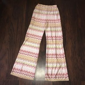 Chevron Printed Flowy Pants